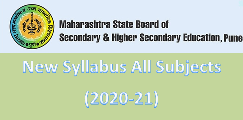 11th Science syllabus HSC Maharashtra Board 2020-21