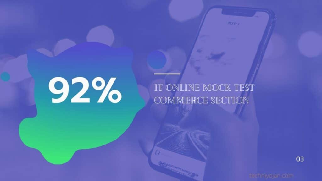 IT Online Mock Test Commerce class 12