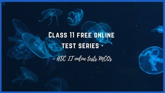 Class 11 free online test series HSC IT