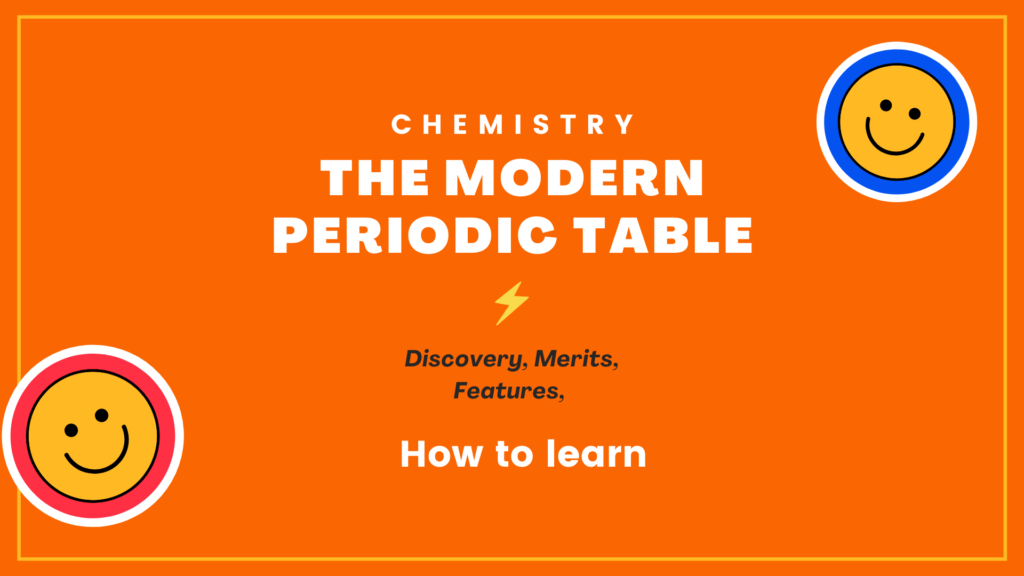 Chemistry modern periodic table