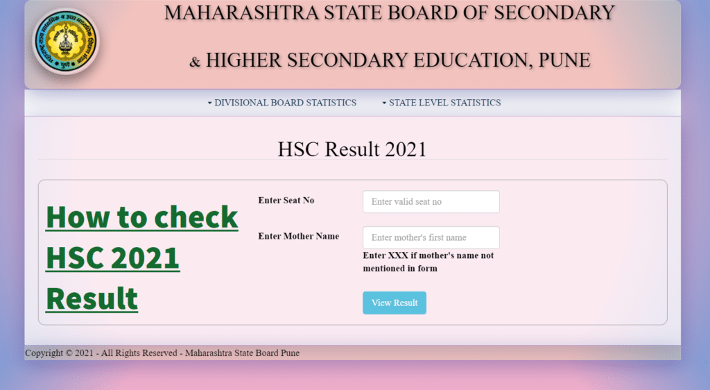 Class 12 Maharashtra HSC Board Result 2021