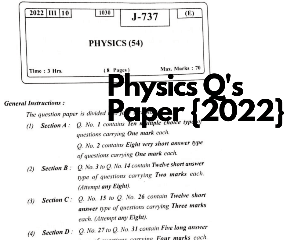 Hsc Maharashtra Board Physics Question Paper 2022 2023 Eduvark Photos